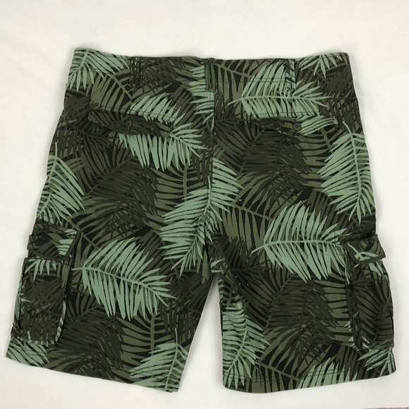 Goodfellow Green Palm Leaf Print Cargo Shorts, 42 - Picture 7 of 8
